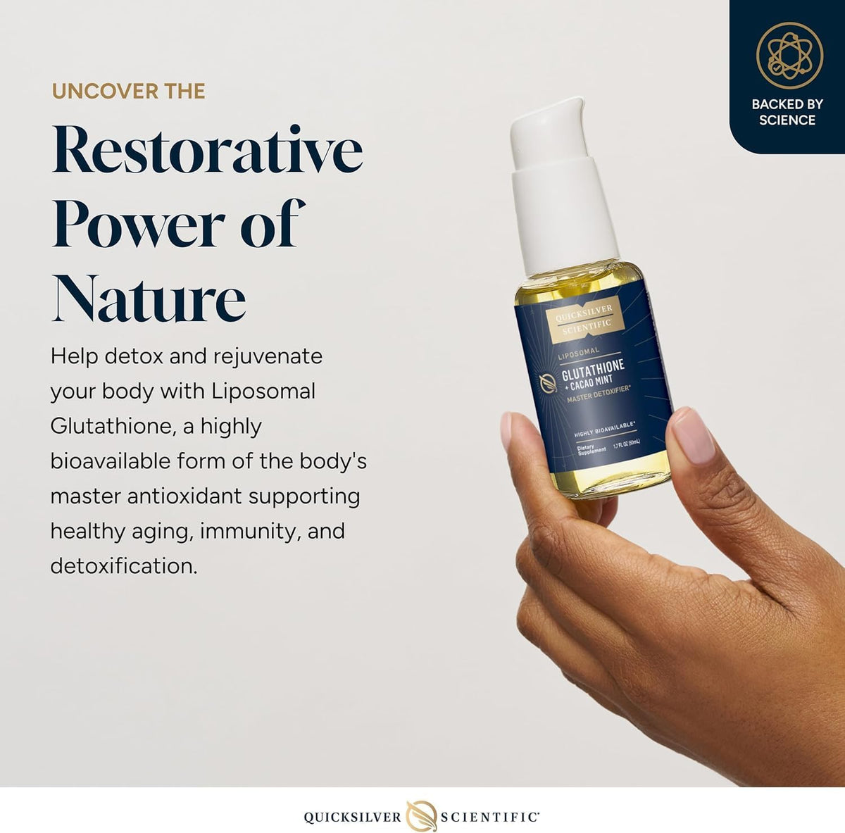 Quicksilver Scientific Liposomal Glutathione – Healthy Ageing: By combating oxidative stress, glutathione may help – Image 3