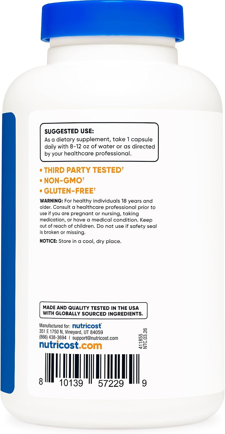 Nutricost L-Phenylalanine 500mg - 180 Capsules - görsel 4