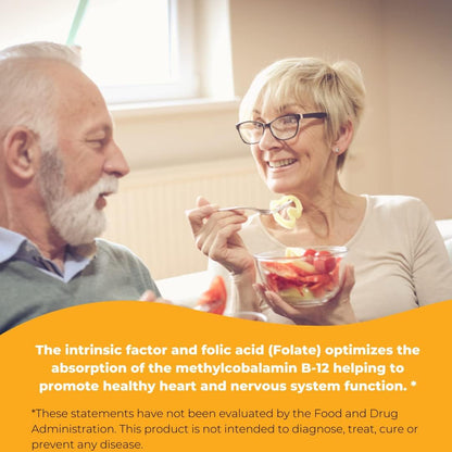 Intrinsic Factor with Folic Acid and Vitamin B12 1000 mcg – 120 Capsules
