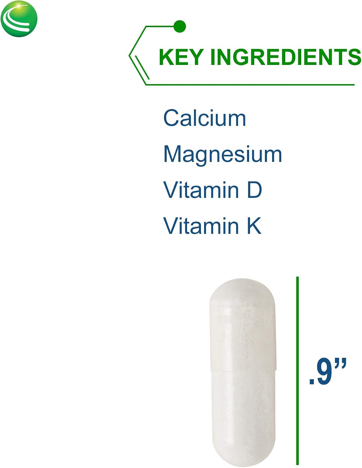 Nutra BioGenesis Osteogenesis - Bone Health Supplement with Vitamin D3, K2, Calcium, Magnesium, Zinc, Boron & Silica - 240 Veggie Capsules - görsel 3