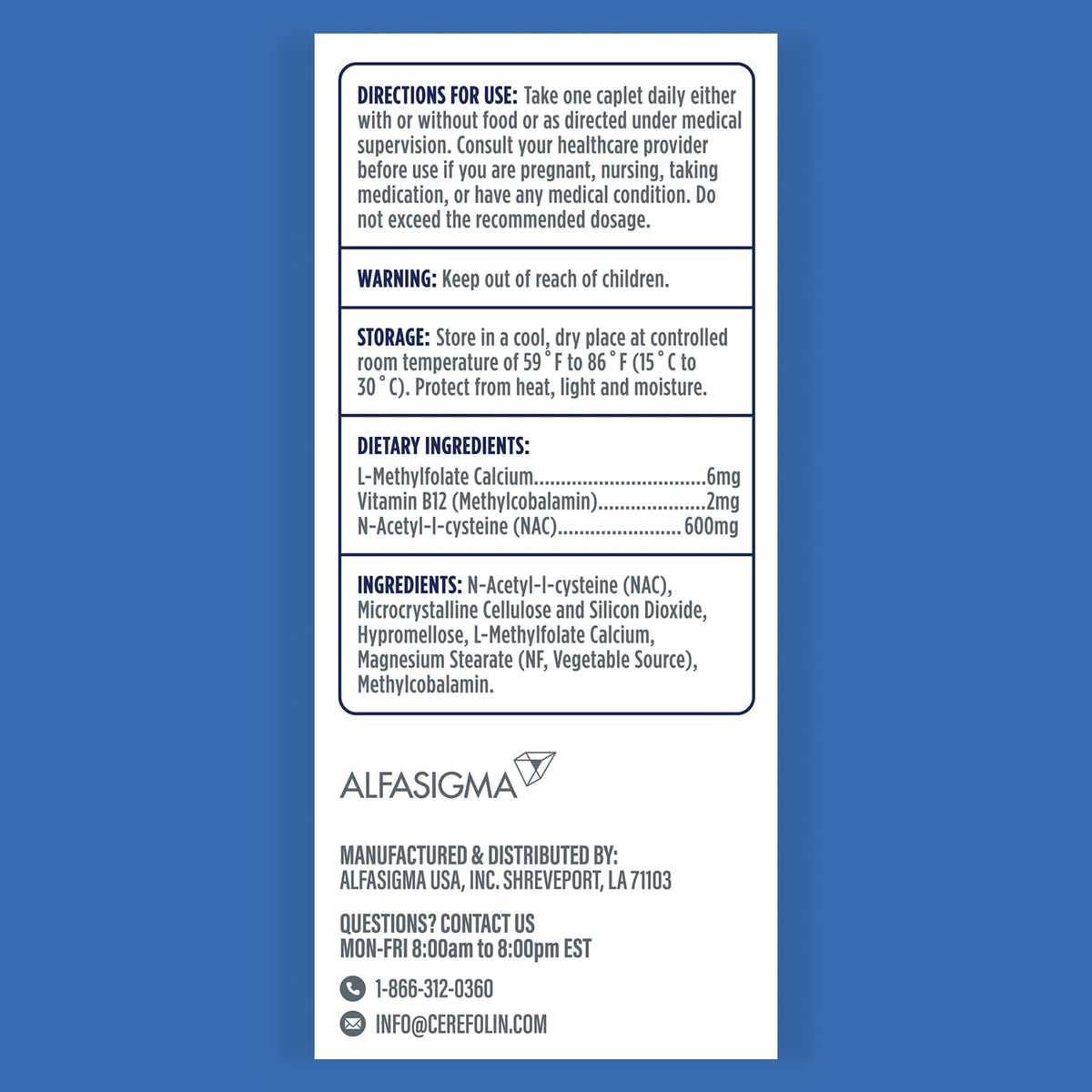 Cerefolin Brain Wellbeing - Targeted – How long does one bottle last? Each bottle contains 60 capsules, providing – Image 2