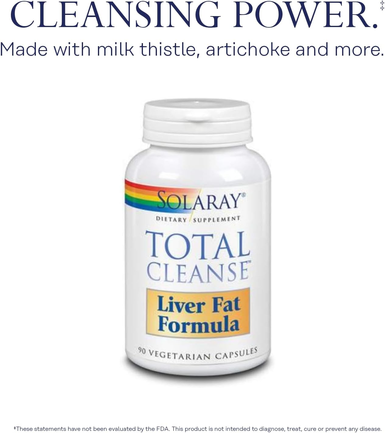SOLARAY Total Cleanse Liver Fat Formula, Veg Caps, 90 Capsules - görsel 3
