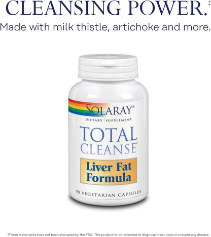 SOLARAY Total Cleanse Liver Fat Formula, Veg Caps, 90 Capsules