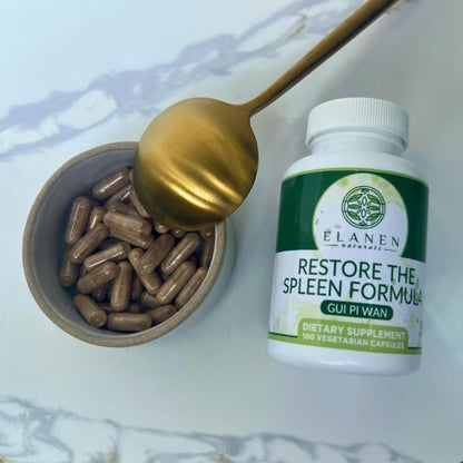 Elenan Naturals Gui Pi Wan - Third-Party Tested Traditional Chinese Herbal Supplement - 100 Vegetable Capsules
