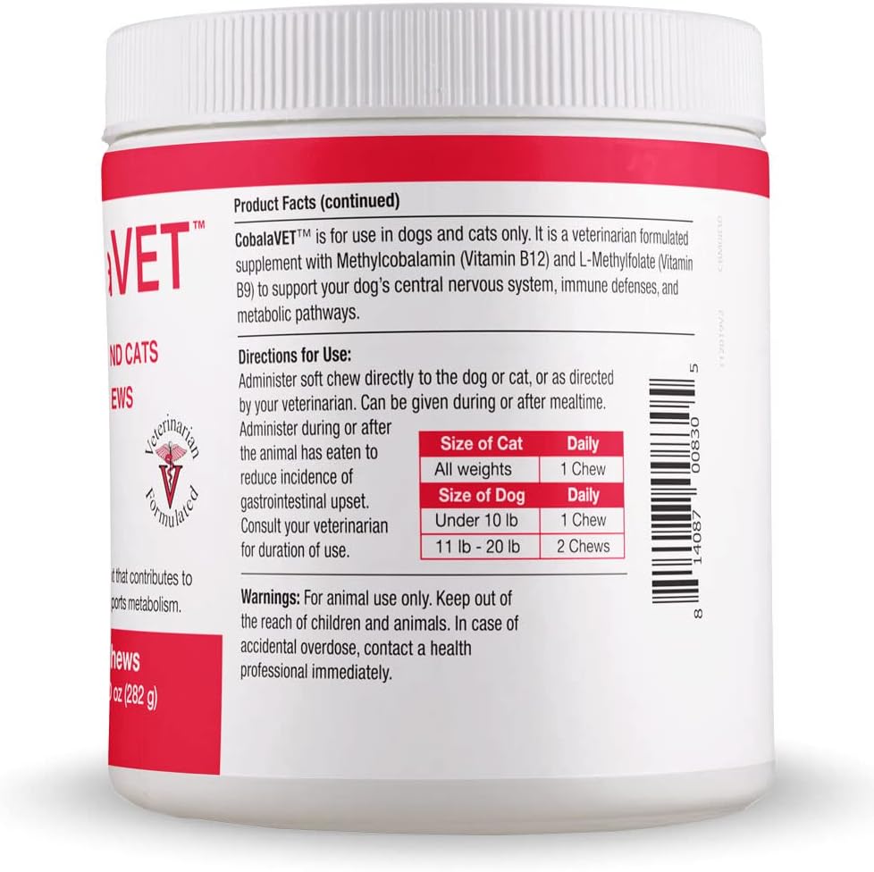 CobalaVet Vitamin B12 & B9 for Small Dogs & Cats – Supports the Nervous System, Brain Function, Immune Defence & Cell Growth – Blood Cell Formation – Metabolic Pathway – Liquid Supplement - görsel 4