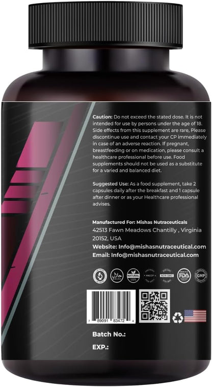 Mishas Nutraceuticals L-Tyrosine with Maca – Daily Immune & Nutritional Support: The included essential vitamins – Image 4