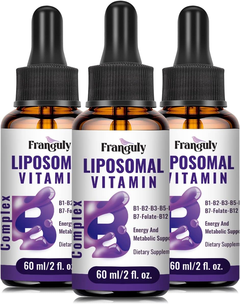Liposomal Vitamin B Complex Liquid with Methylated B12, B1, B2, B3, B5, B6, Folate, Biotin - Energy & Immune Support, 240 mL - görsel 10