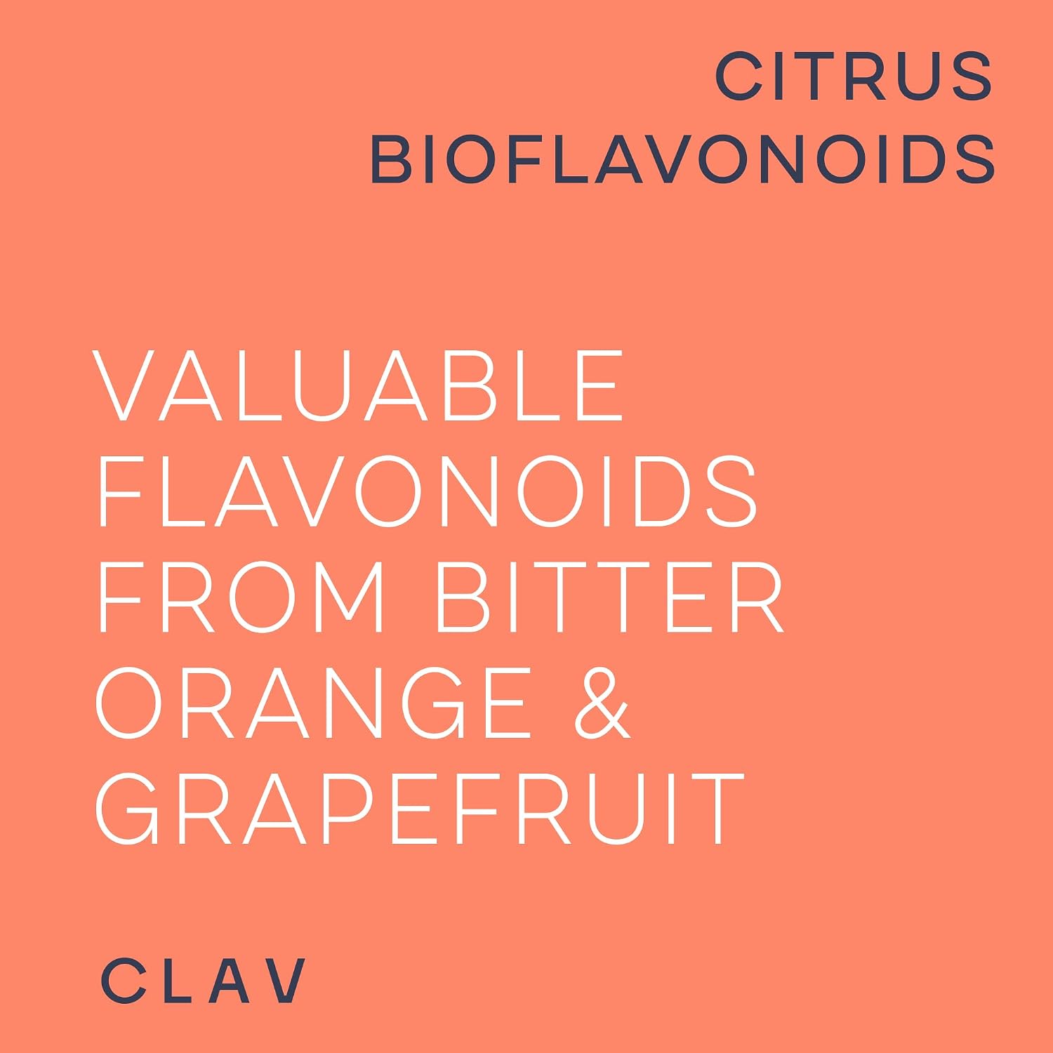 CLAV Citrus Bioflavonoids - Vegan Flavonoids Supplement with Bitter Orange and Grapefruit Extract - Antioxidant & Immune Support - 60 Capsules - görsel 5