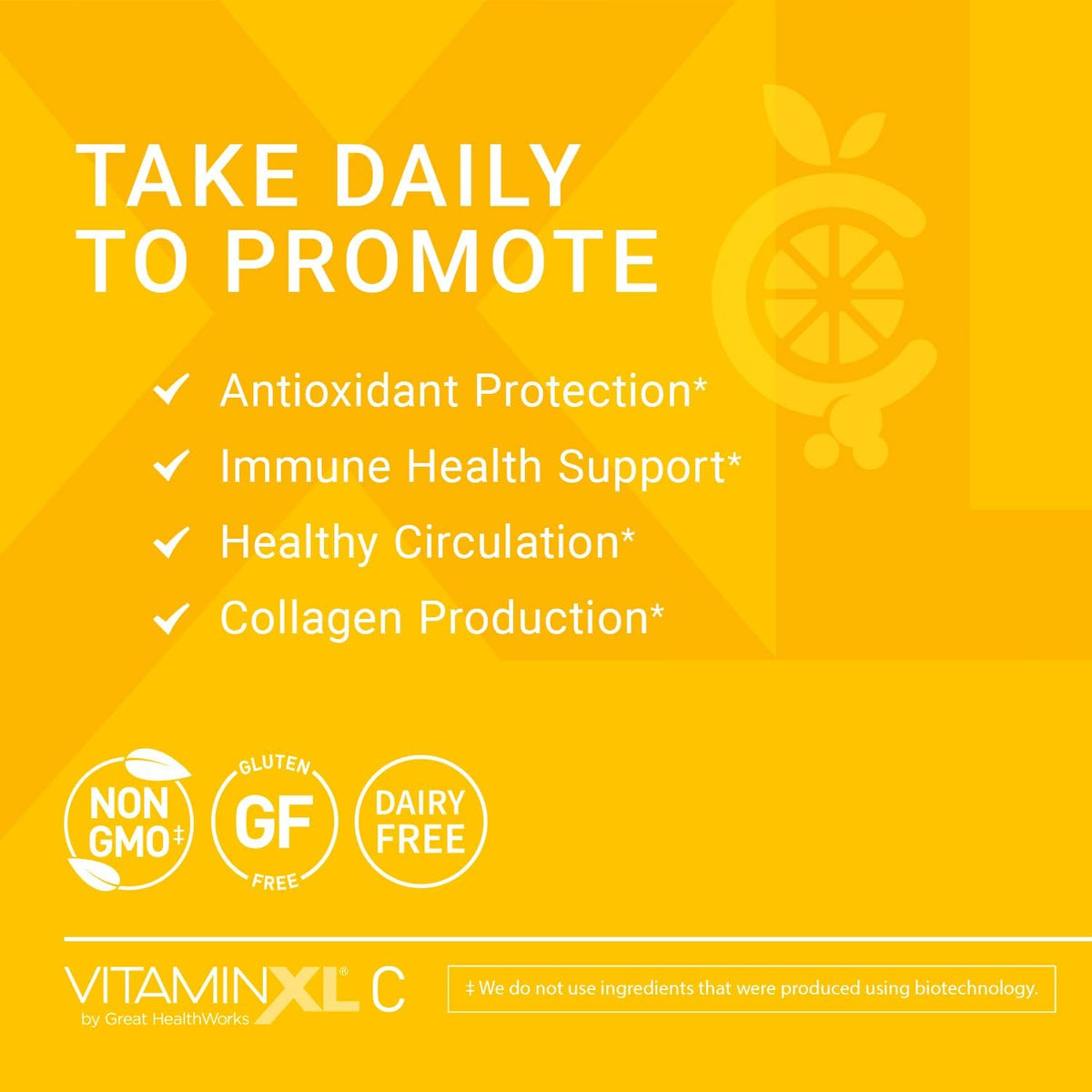 OmegaXL VitaminXL Vitamin C, 500 mg - 30 – Antioxidant Protection: As a potent antioxidant, vitamin C helps combat – Image 2