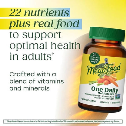 MegaFood One Daily Multivitamin for Women and Men – 180 Tablets – Image 3