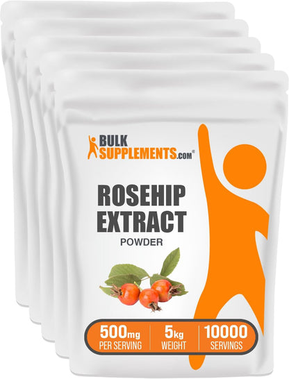 BulkSupplements Rosehip Extract Powder - 500mg per Serving, 5kg Bulk