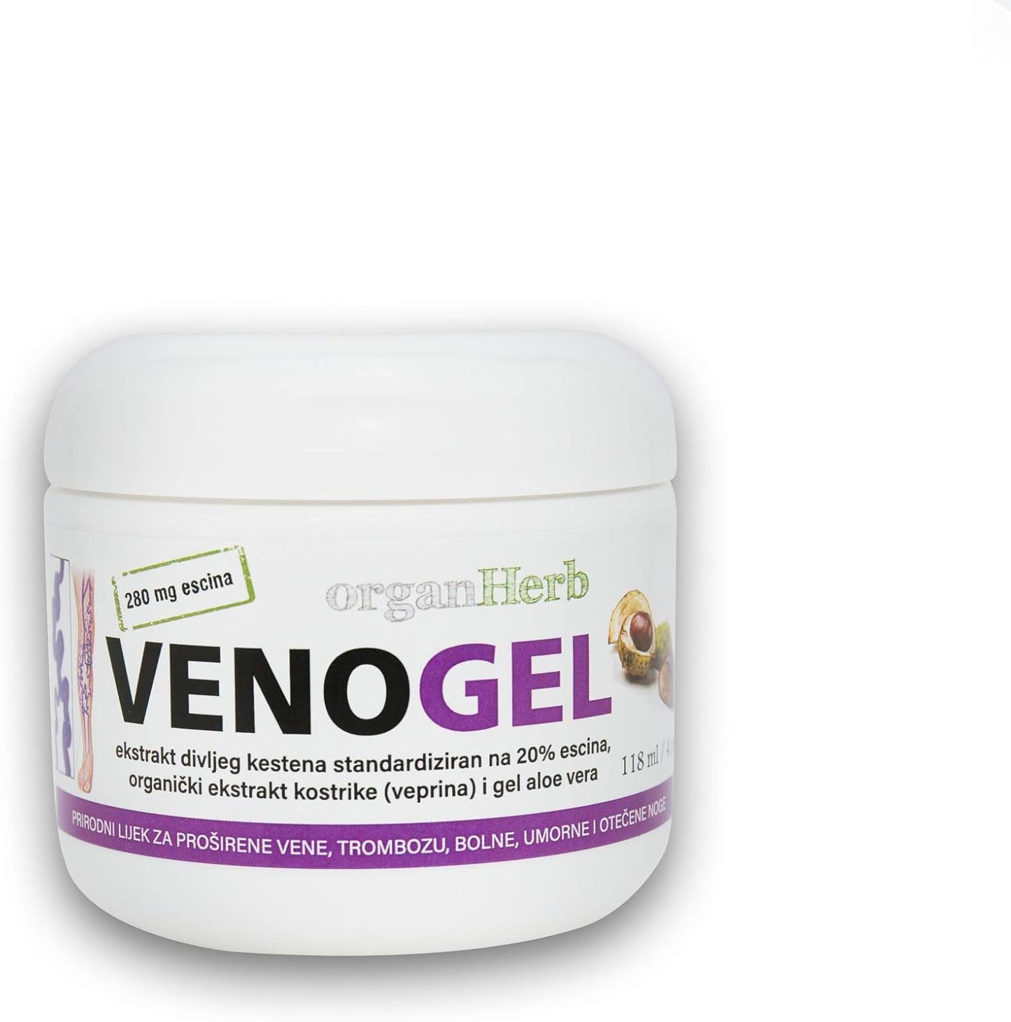 VenoGel (Horse Chestnut Gel) 4 oz (113 g) - görsel 1