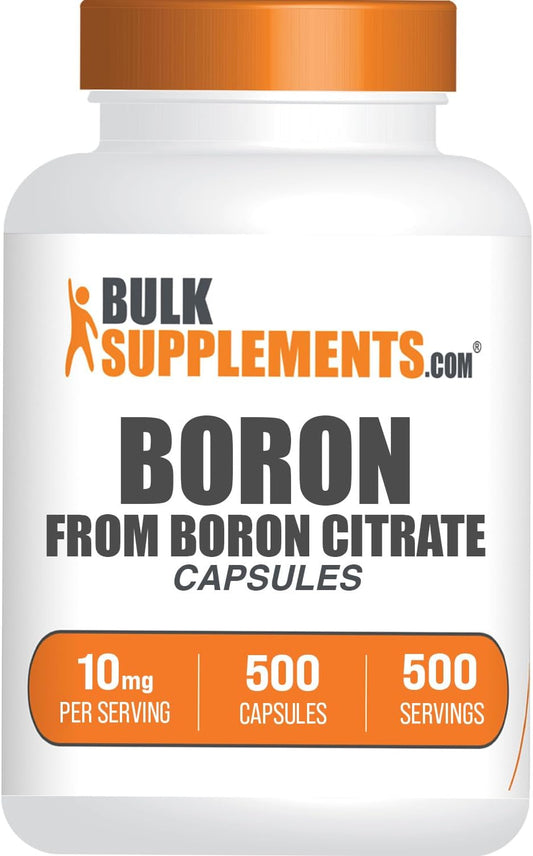 BulkSupplements Boron Citrate Capsules - – Adults over 50: Bone density naturally declines with age. Boron may – Image 1