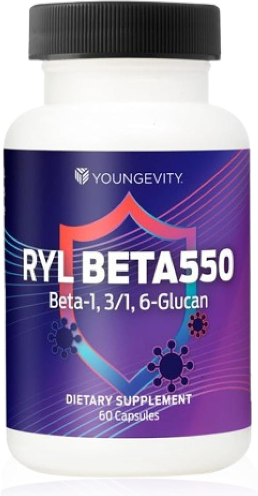 Youngevity RYL Beta550 Beta 1,3-D Glucan Immune Support - 60 Capsules – Image 1