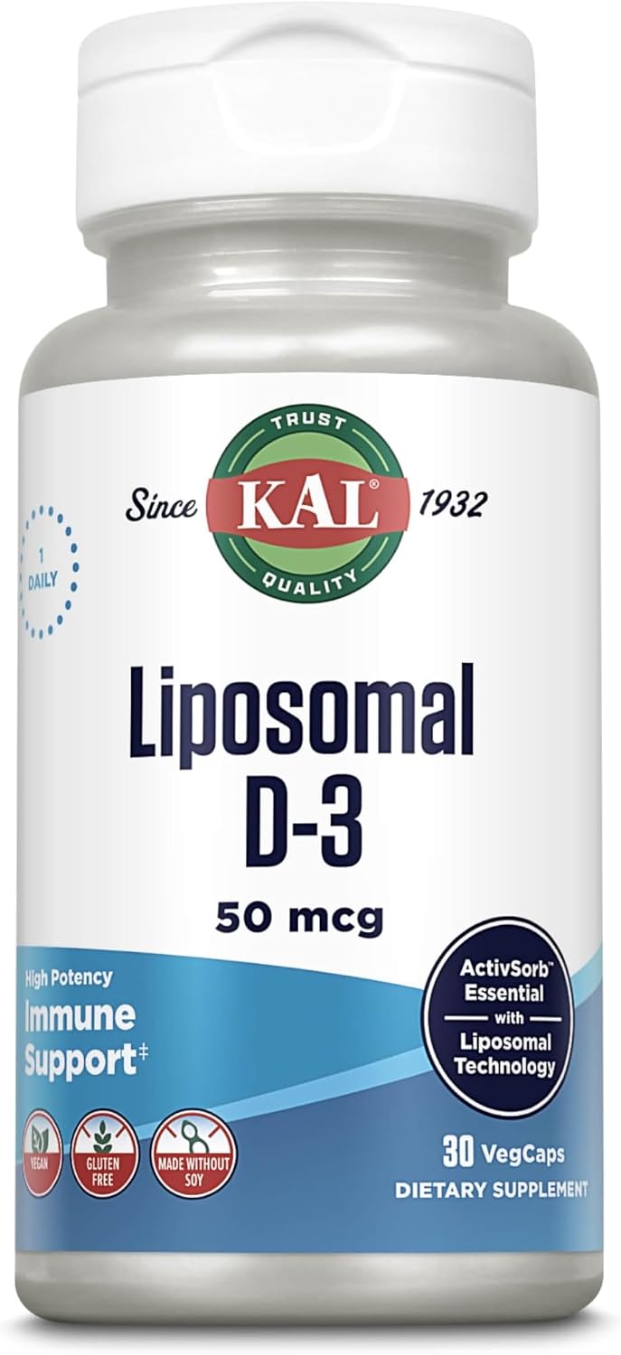 KAL Liposomal Vitamin D3 50 mcg (2000 IU) - – Immune Support: Vitamin D helps keep your immune system ticking – Image 1