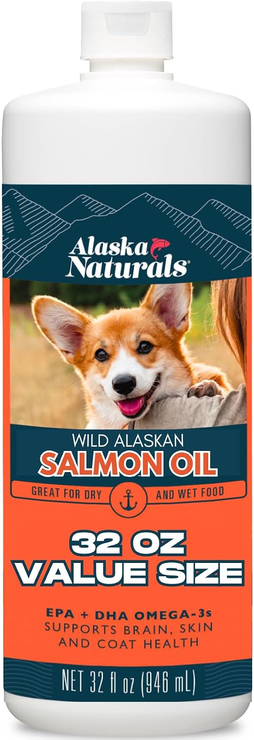 Alaska Naturals Wild Alaskan Salmon Fish Oil – Skin and Coat Health: Packed with EPA and DHA, this oil helps – Image 1