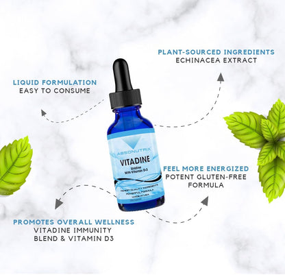 Vitadine Liquid Supplement with Vitamin D3 – Uridine Wellbeing Complex : A naturally occurring compound that plays – Image 7
