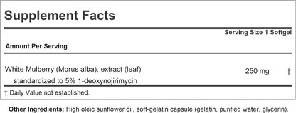 ANDREW LESSMAN White Mulberry Leaf 60 Softgels - High Potency Standardised Extract