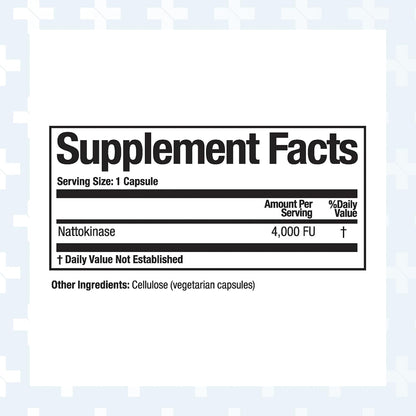 Arthur Andrew Medical Nattovena Pure Nattokinase Supplement, Double Strength 4,000 FUs per Capsule, 180 Capsules