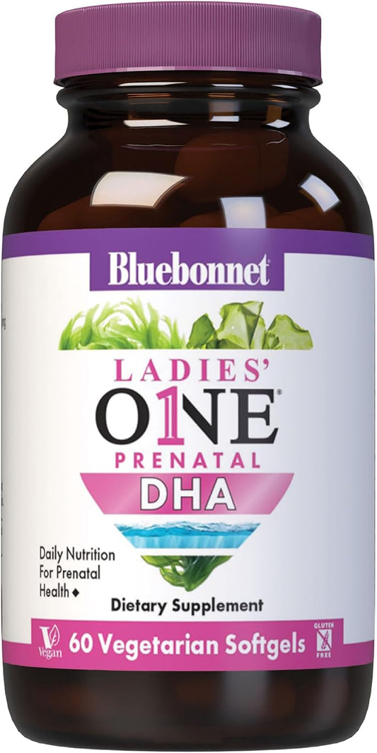 Bluebonnet Early Promise Prenatal Gentle DHA 200 mg, 60 Vegetarian Softgels – Image 1