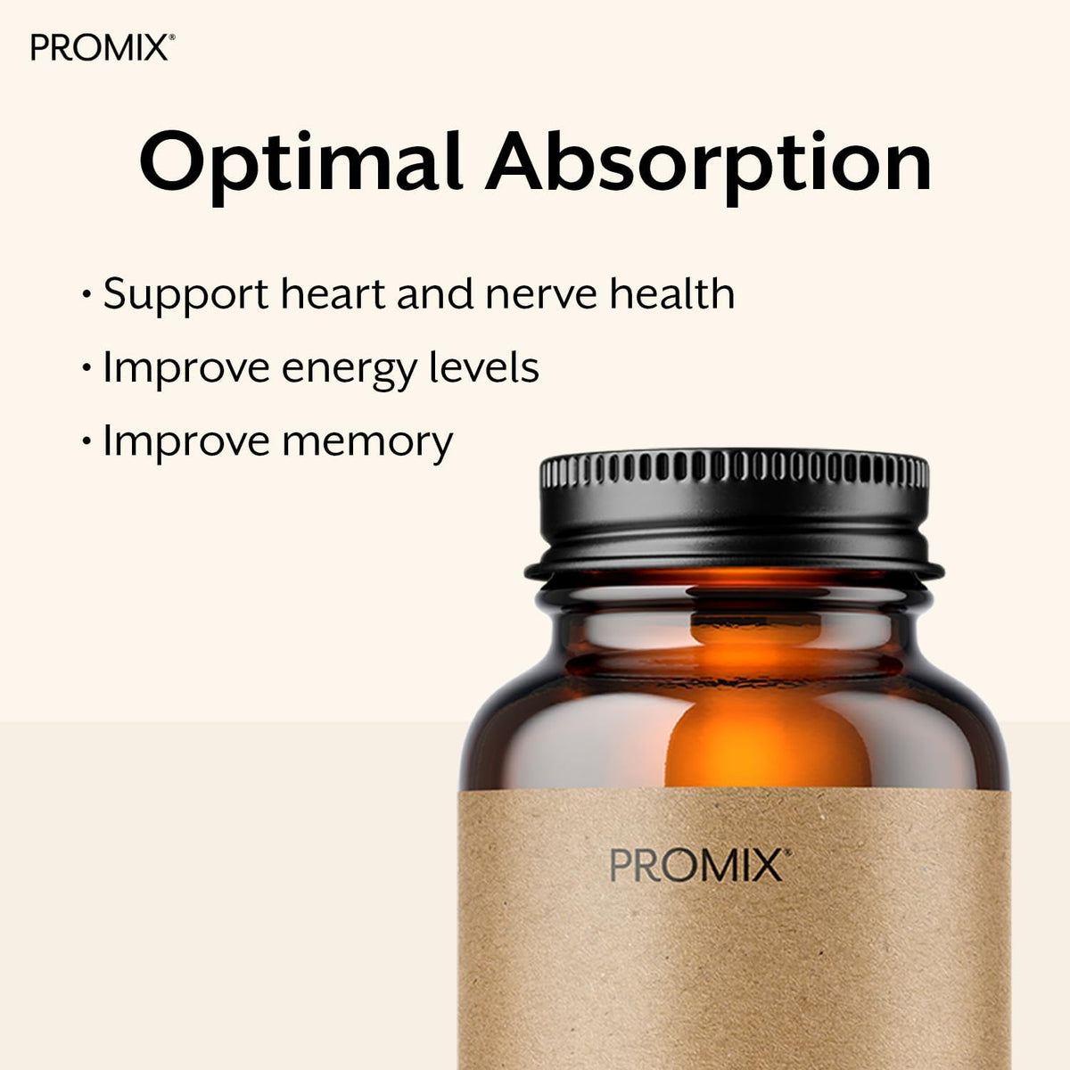 Promix Nutrition Vitamin B12 Supplement - – Encourages Red Blood Cell Formation: Adequate B12 is essential for – Image 3
