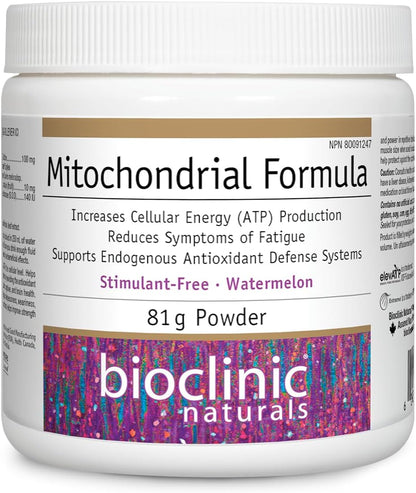 Bioclinic Naturals Mitochondrial Formula - 81g Powder - Energy Support Supplement