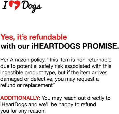 iHeartDogs Hemp Mushroom Chews for Dogs – Mobility, Calming & Immune Support (60 Chews)