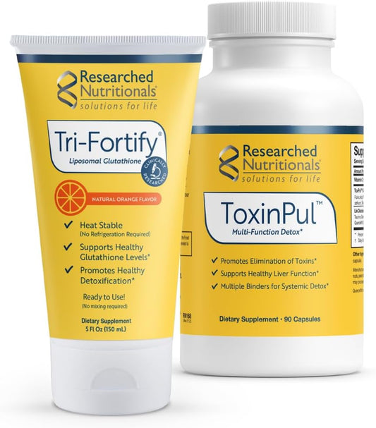 Researched Nutritionals Revitalised Detox – Liposomal Glutathione: The body’s master antioxidant, essential for – Image 1