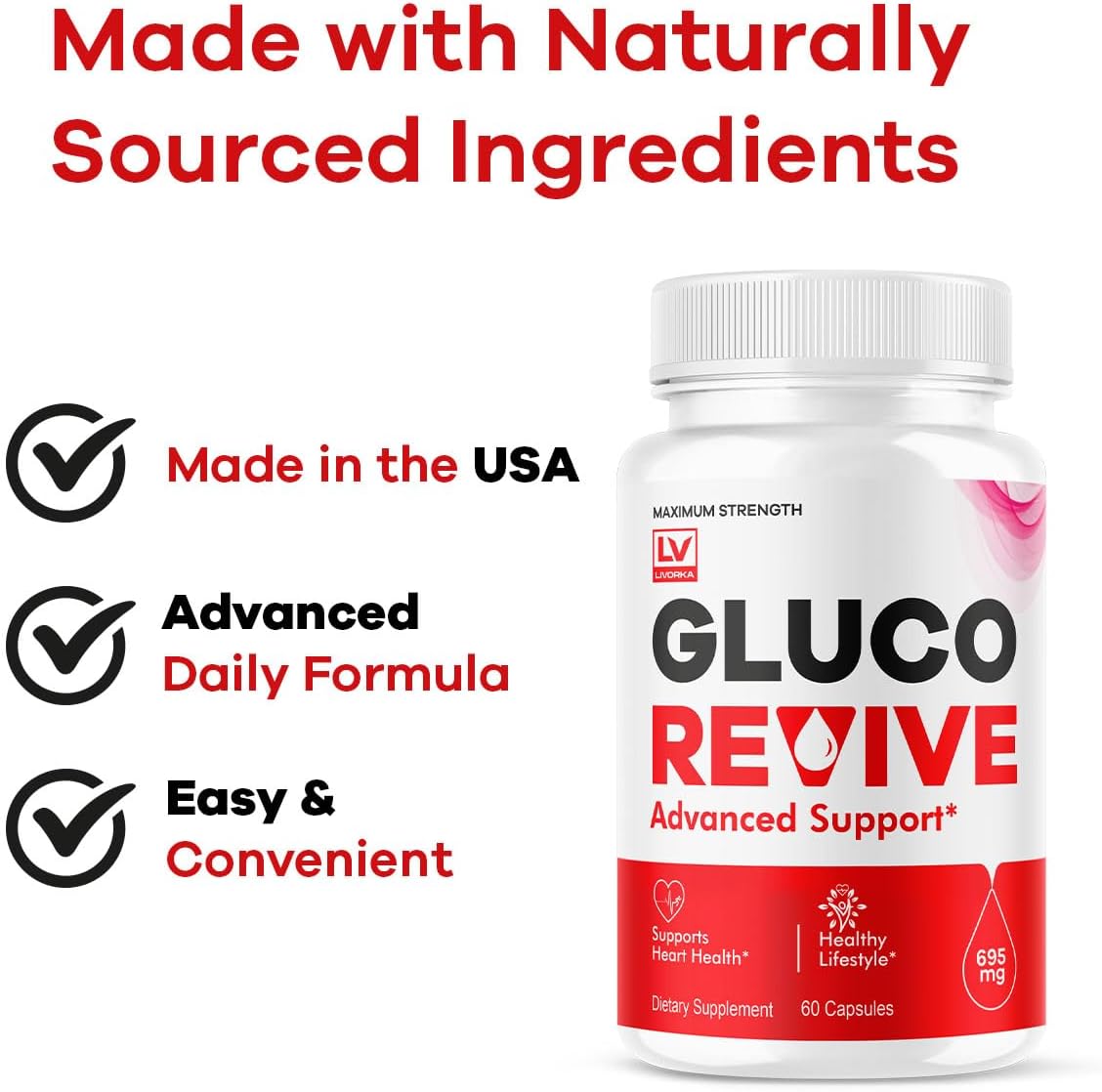 (2 Pack) Gluco Revive Capsules - Official – Official GlucoRevive Product: Manufactured by LIVORKA under strict – Image 5