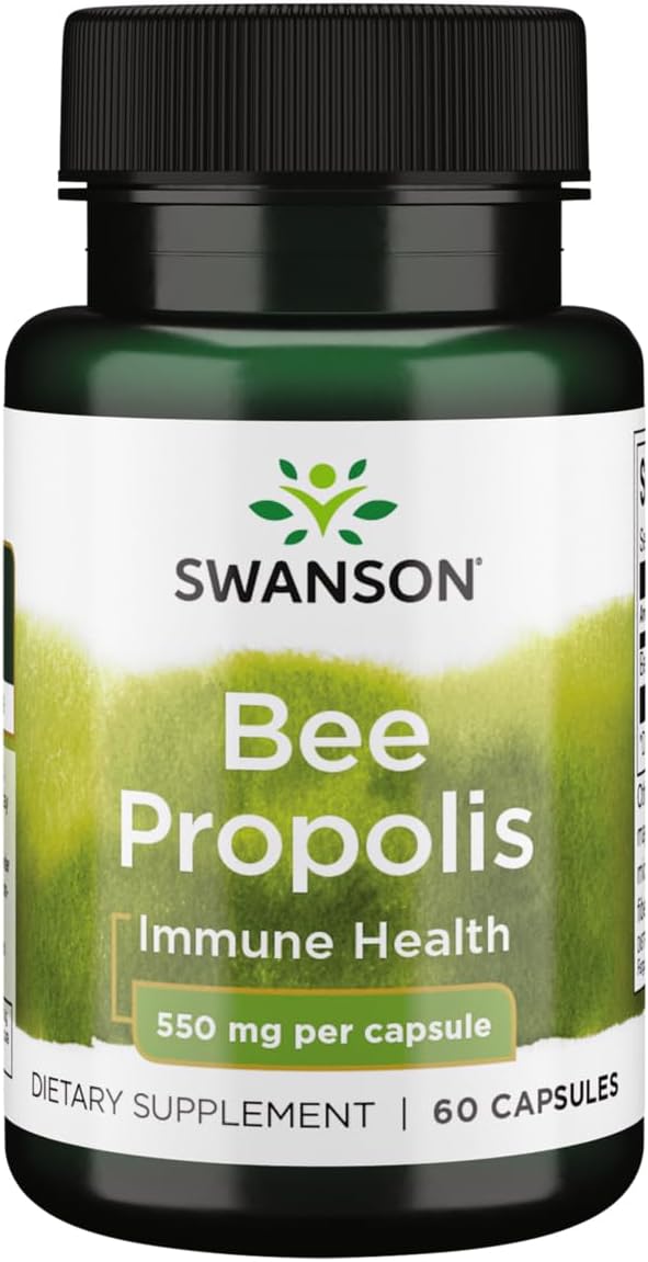 Swanson Bee Propolis 550 mg, 60 Capsules - görsel 1