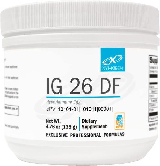 XYMOGEN IG 26 DF - Dietary Prebiotic Fibre with Hyperimmunised Egg Powder, Vanilla Flavour – Image 1