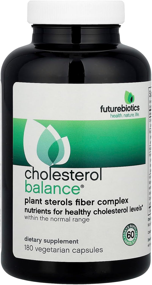 Futurebiotics Cholesterol Balance, 180 – 180 vegetarian capsules per bottle – Image 1