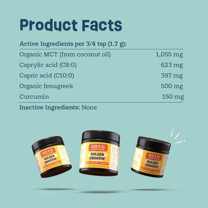Alice & Eli Golden Groovin' Turmeric for – Organic Curcumin (95% Pure): Curcumin is the active compound in – Image 5