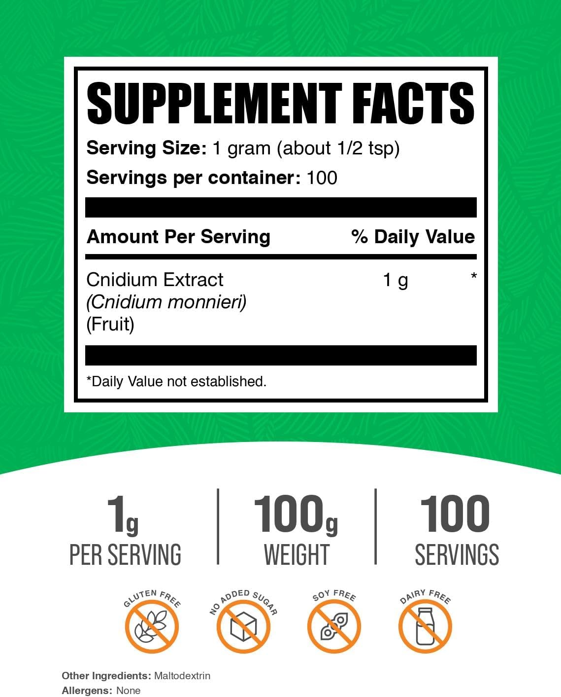 Cnidium Fruit Extract Powder - Cnidium Monnieri, 100g - Gluten free - görsel 2