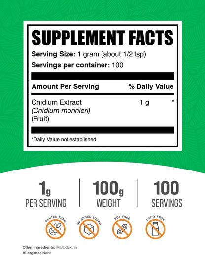Cnidium Fruit Extract Powder - Cnidium Monnieri, 100g - Gluten free