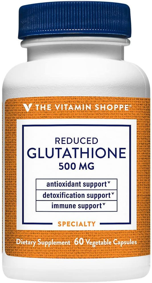 The Vitamin Shoppe Reduced Glutathione 500 – Antioxidant Defence: Glutathione helps neutralise free radicals, – Image 1