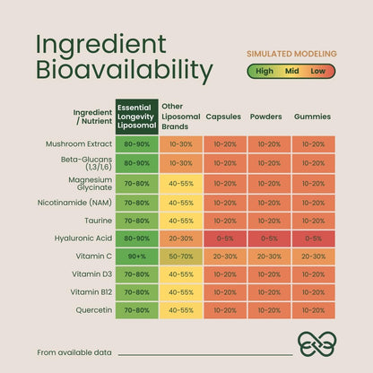 Essential Longevity® — 100% Liposomal 15-in-One Stack, 30 Sachets – Image 2