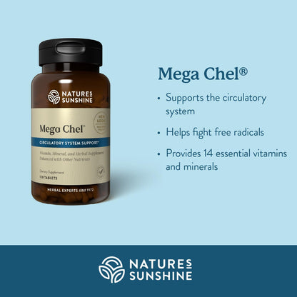 Nature's Sunshine Mega-Chel - 120 Tablets