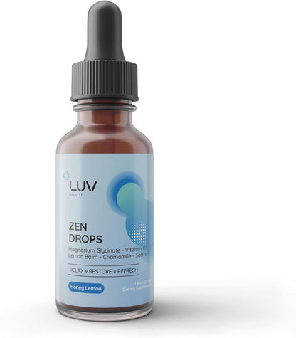LUV Zen Drops: Anxiety and Stress Support – Stress Support: A gentle, plant-based approach to manage daily – Image 1