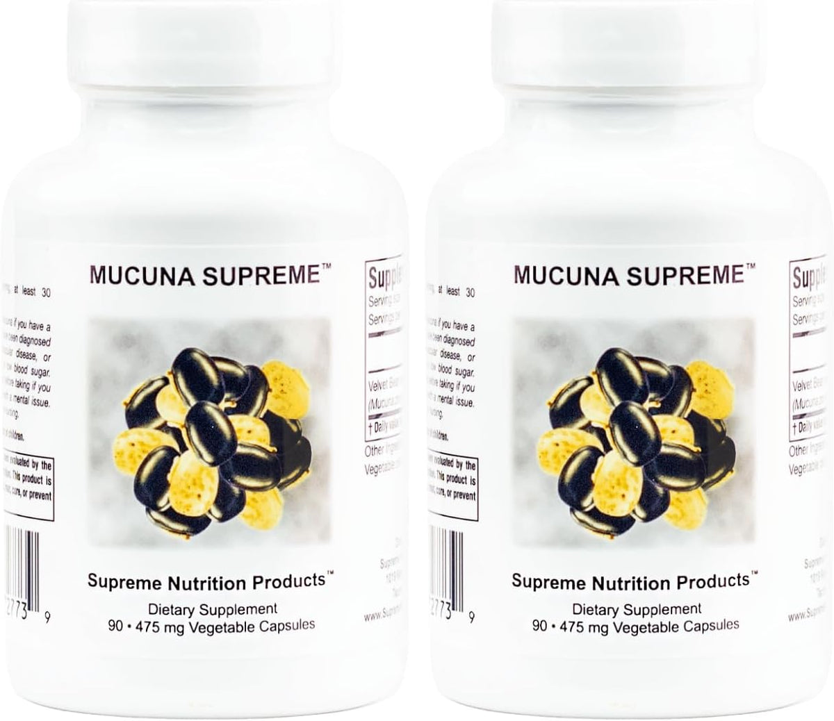 Supreme Nutrition Mucuna Supreme, 90 Pure – 100% Pure Cowhage: The only ingredient is Mucuna pruriens. No fillers, – Image 1