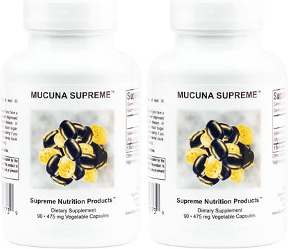 Supreme Nutrition Mucuna Supreme, 90 Pure – 100% Pure Cowhage: The only ingredient is Mucuna pruriens. No fillers, – Image 1
