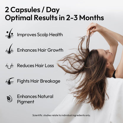 BIGVITA Hair Growth Supplement with AnaGain Nu, Biotin, and Black Sesame Extract