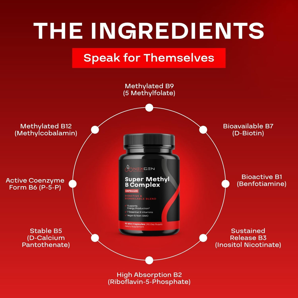 Methylated B Complex Vitamin Supplement – – Niacin (as Niacinamide): A gentle B3 that supports skin and digestion – Image 6