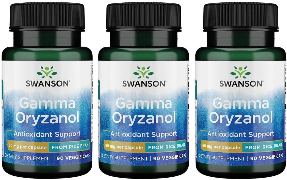 Swanson Gamma Oryzanol 60 mg - 90 Veg Capsules (3 Pack) - görsel 1