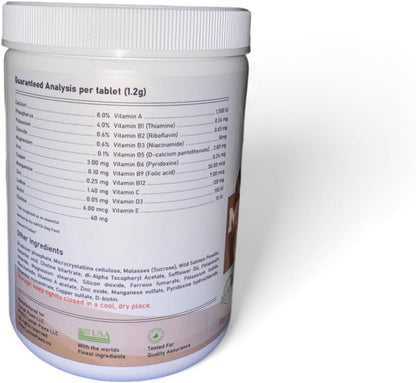 Lavish Paws All in One Multivitamin for Dogs - All Natural, Salmon Flavoured, 350 Tablets