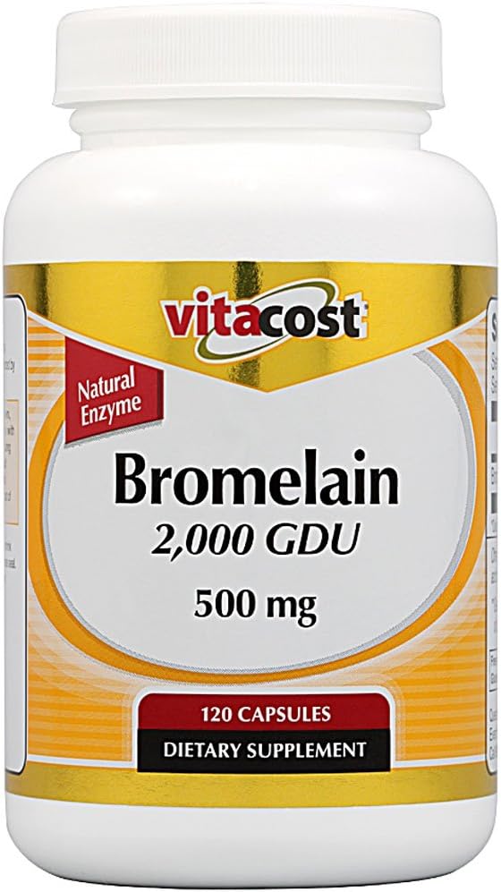 Vitacost Bromelain 2,000 GDU -- 500 mg - 120 Capsules - görsel 1