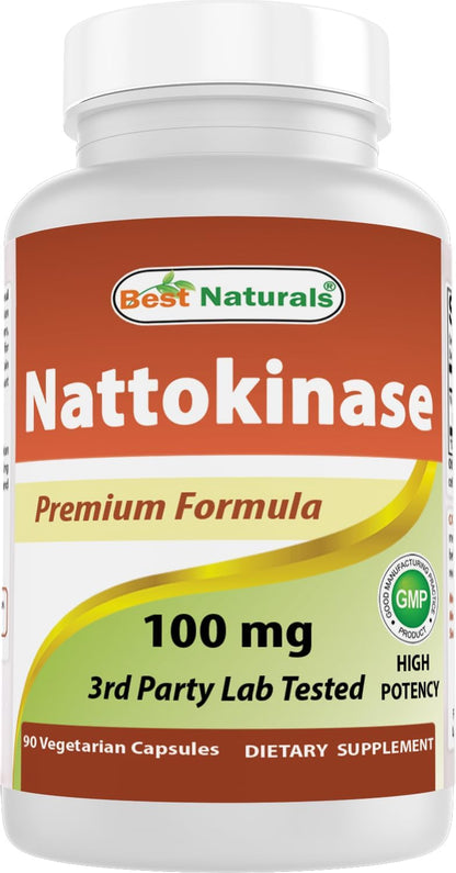 Best Naturals Nattokinase 2000 FU, 100 mg, 90 Vegetarian Capsules