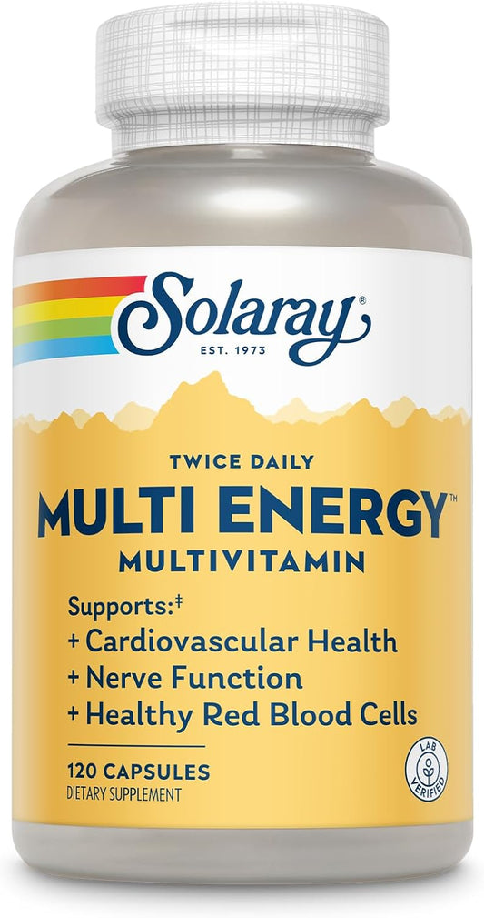 SOLARAY Multi Energy Two Daily - Blended – Energy: B vitamins (B12, B6) help convert food into energy, so you feel – Image 1