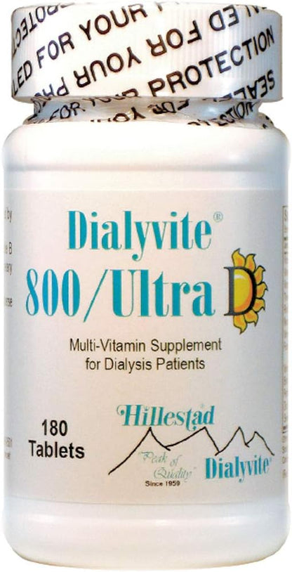 Dialyvite 800 Ultra D Multivitamin for Dialysis Patients – 180 Tablets (6 Month Supply)