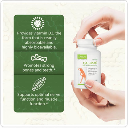 NeoLife Chelated Cal-Mag with Vitamin D 400 IU – 150 Soft-gels